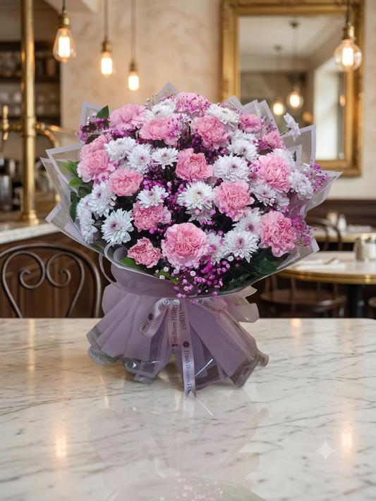 Exotic Pink Carnations Bunch