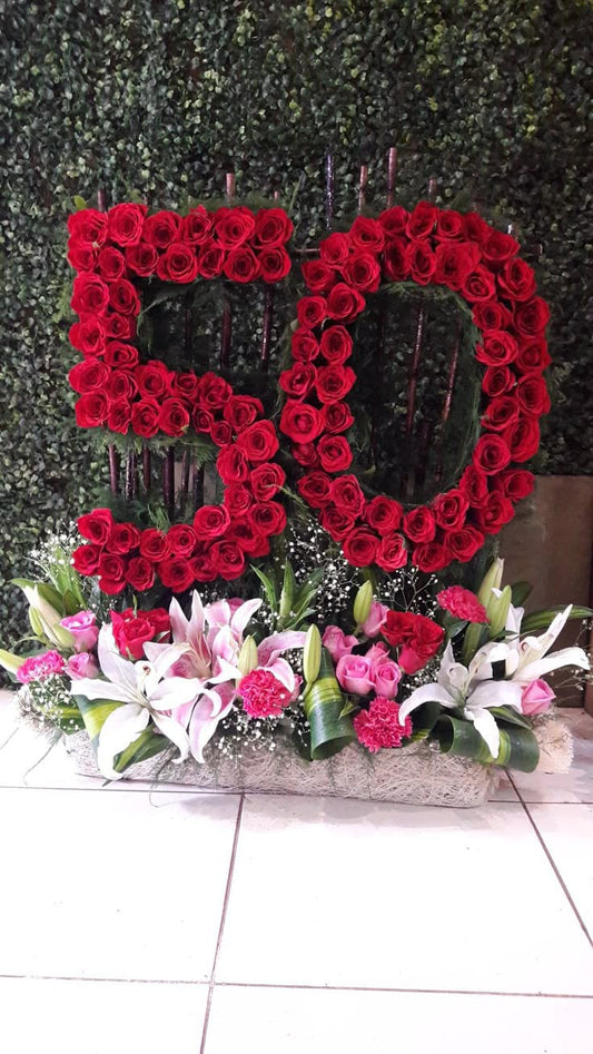 50 Number Of Flowers Bouquet