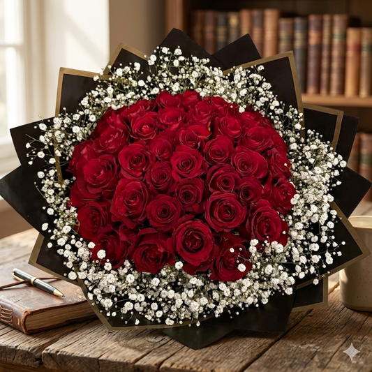 premium Red Roses Bunch